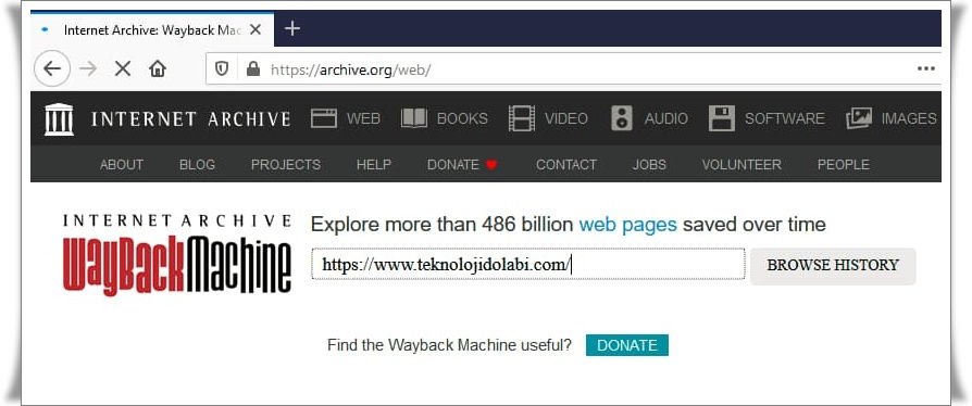 Bir Sitenin Geçmişine Nasıl Bakılır? Web Sitesinin Eski Hali Nasıl Görülür?