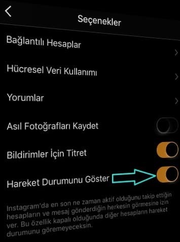 Instagram Aktiflik Nasıl Kapatılır?