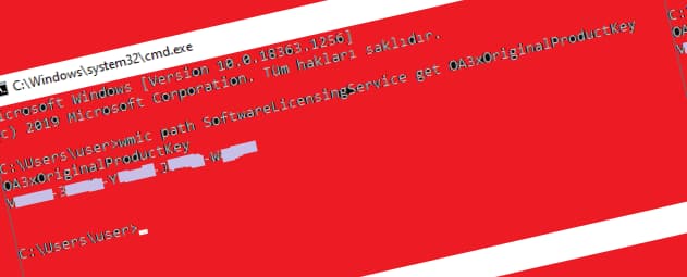 CMD ile Windows 10 Ürün Anahtarı Nasıl Bulunur?