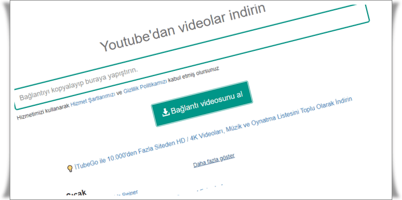 YouTube Video İndirme Siteleri