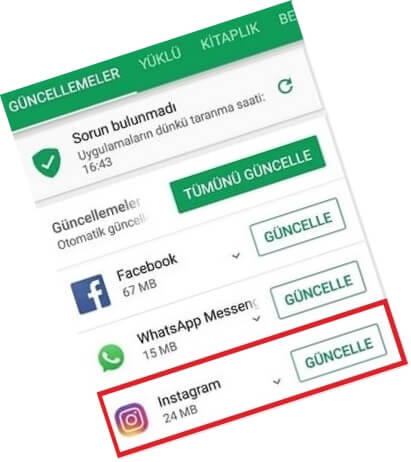 Instagram Nasıl Güncellenir?