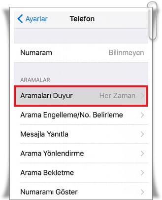 iPhone'da Arayanın İsmini Söyleme Nasıl Açılır?