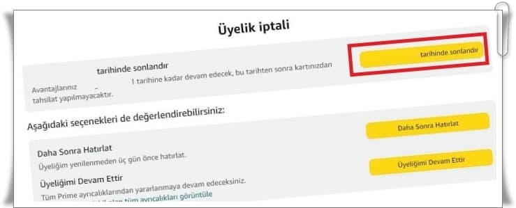 5 Adımda Amazon Prime Abonelik İptal Etme