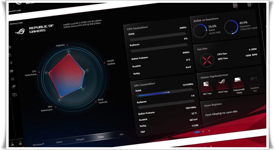 CPU-Z Benzeri Donanım Bilgisi Veren Programlar