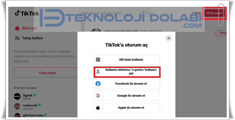 Tiktok Şifremi ve e-Postamı Unuttum!