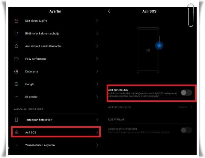 Xiaomi Acil Durum (SOS) Modu Nasıl Kapatılır?