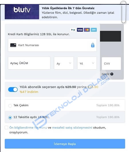 BluTV Üyeliği Nasıl Yapılır?