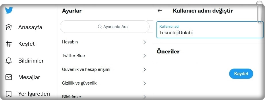 5 Basit Adımda Twitter İsmini Değiştirme