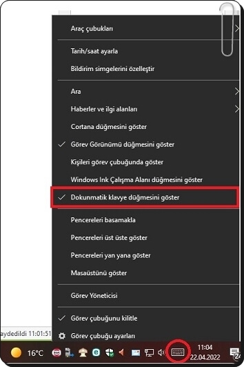 Windows Sanal Klavye Nasıl Açılır?