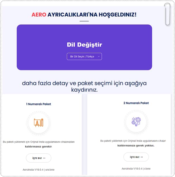 Aero Instagram Özellikleri ve İndirme Linki!