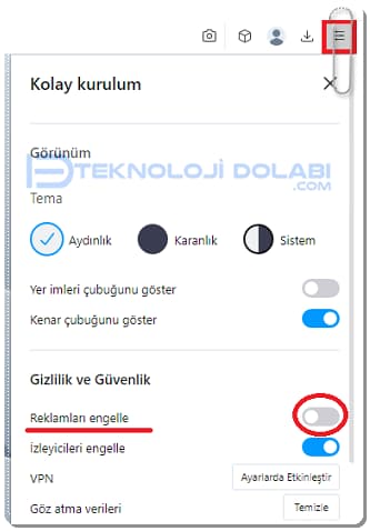 Opera Reklam Engelleyici Nasıl Açılır?