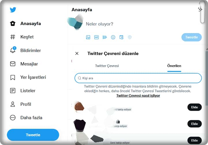 (Twitter Çevresi) Twitter Circle Nedir, Nasıl Kullanılır?