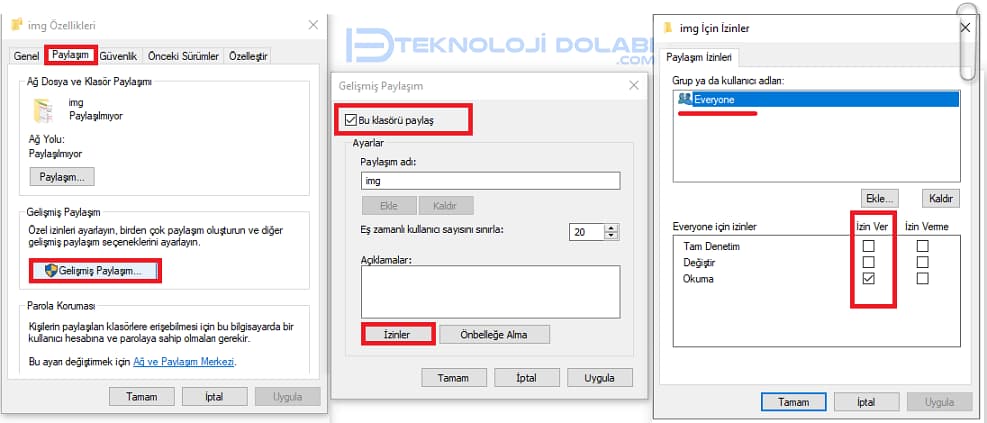 Windows Klasör Paylaşılamıyor Hatası Nasıl Çözülür?