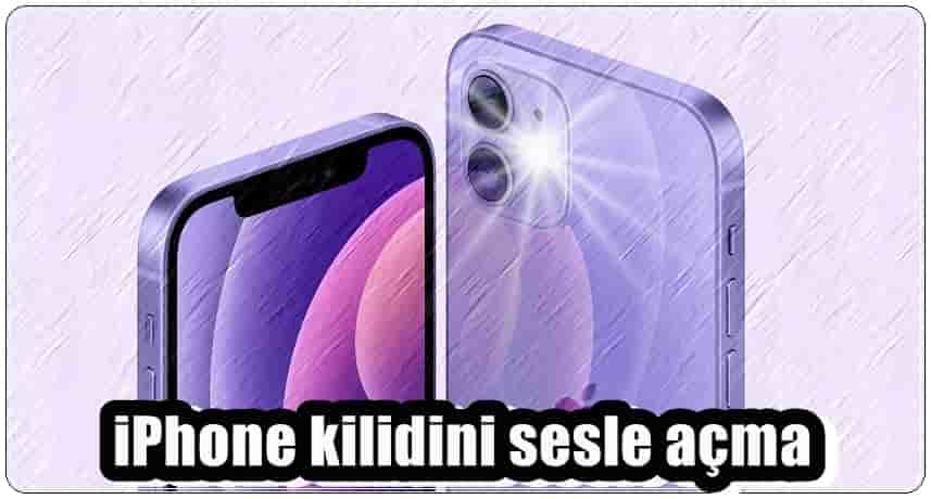 Sesle Denetimi Kullanarak iPhone'un Kilidini Sesle Açma