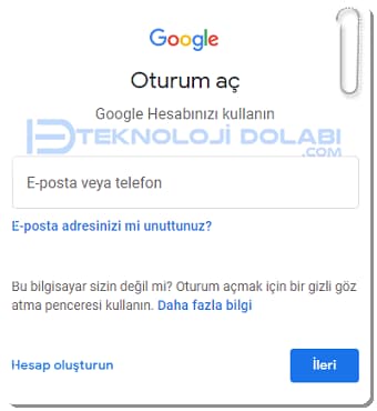 Unutulan Google Hesabı Kullanıcı Adı ve Şifresi Nasıl Alınır?