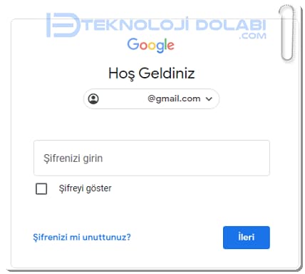 Unutulan Google Hesabı Kullanıcı Adı ve Şifresi Nasıl Alınır?