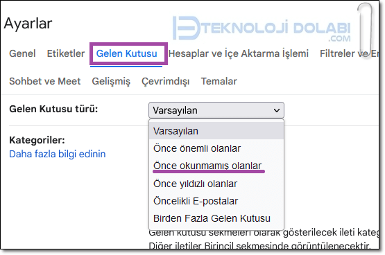 Gmail Hesabındaki Okunmamış E-postalar Nasıl Bulunur?