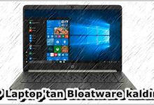 HP Laptop'tan Bloatware Nasıl Kaldırılır?