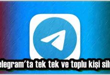 Telegram Kişi Silme (Toplue ve Tek Tek)