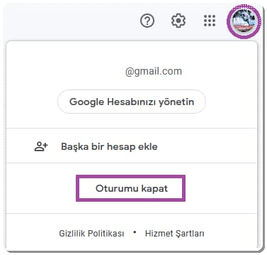 Varsayılan Gmail Hesabını Değiştirme!