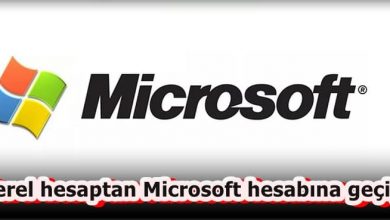 Yerel Hesaptan Microsoft Hesabına Nasıl Geçilir?