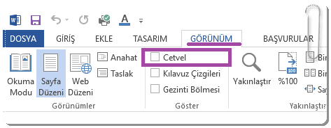 Microsoft Word'de Cetvel Nasıl Kullanılır?