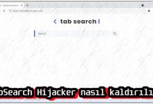 TabSearch Hijacker Nasıl Kaldırılır?