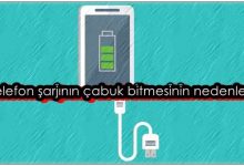 Telefon Şarjının Çabuk Bitmesinin Nedenleri