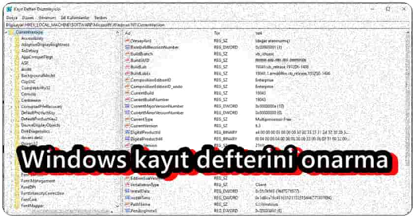 Window Kayıt Defterini Onarmak İçin Kullanabileceğiniz 8 Yöntem!