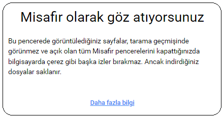 Chrome Misafir Modu Nasıl Kullanılır?