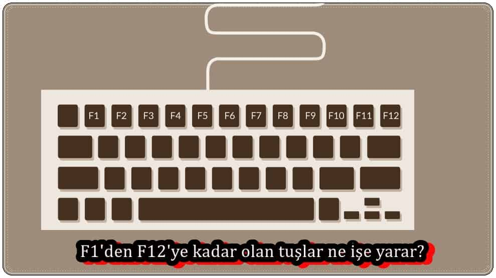 F1'den F12'ye Kadar Olan Tuşlar Ne İşe Yarar?