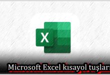 Microsoft Excel Kısayol Tuşları