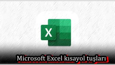 Microsoft Excel Kısayol Tuşları