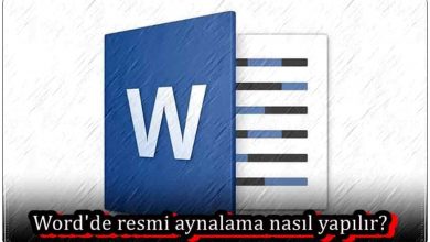 Word'de Resmi Aynalama Nasıl Yapılır?