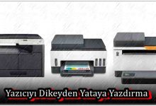 Yazıcıyı Dikeyden Yataya Yazdırma