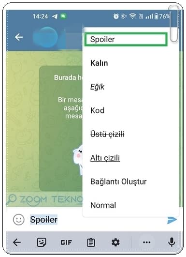 Telegram Spoiler Etiketi Nasıl Kullanılır?