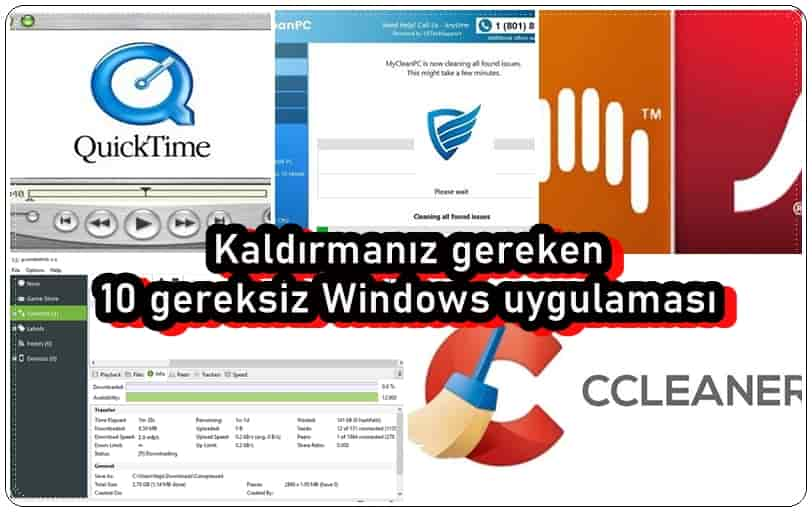 Kaldırmanız Gereken 10 Gereksiz Windows Uygulaması!