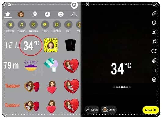 Snapchat Sıcaklık Etiketi Nasıl Eklenir?