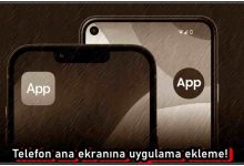 Telefon Ana Ekranına Uygulama Ekleme!