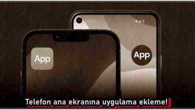 Telefon Ana Ekranına Uygulama Ekleme!