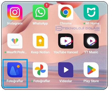 Android Telefonda Yatay Fotoğrafı Dikey Yapma