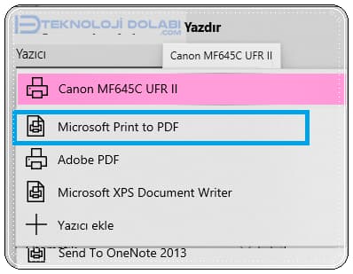 Fotoğrafları PDF Yapma!