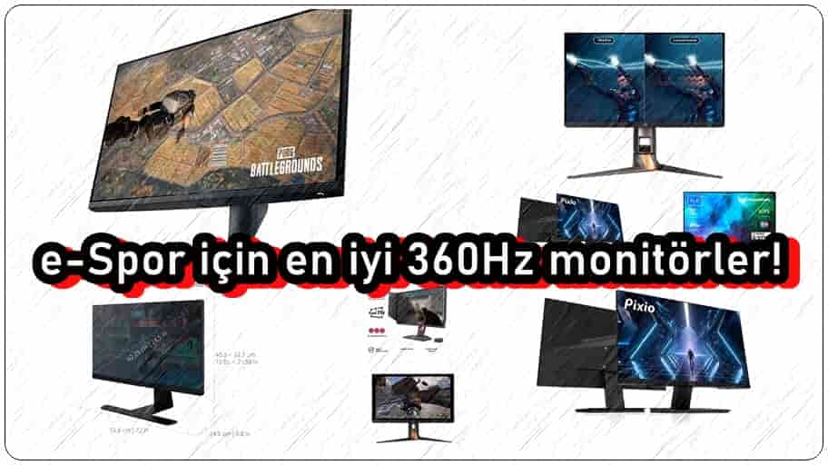 eSpor için 7 En iyi 360Hz Monitör Önerisi!