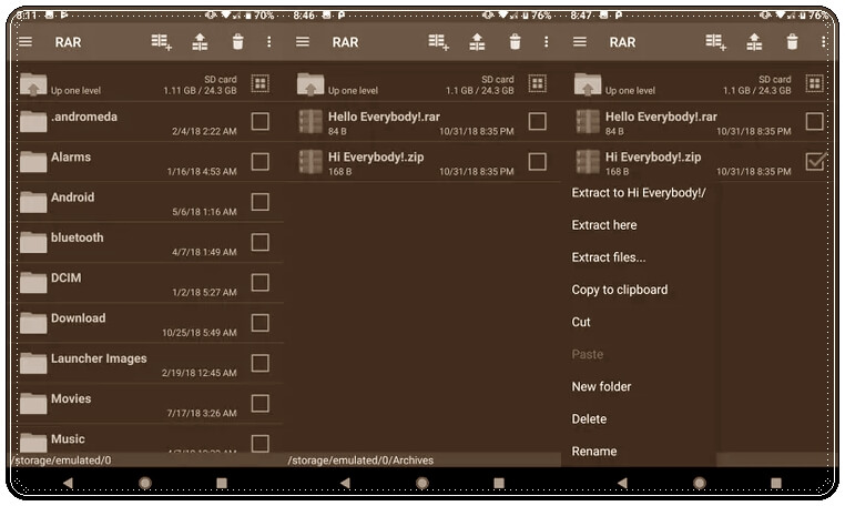 Android Telefonda RAR Dosyası Açmak İçin En İyi 8 Uygulama