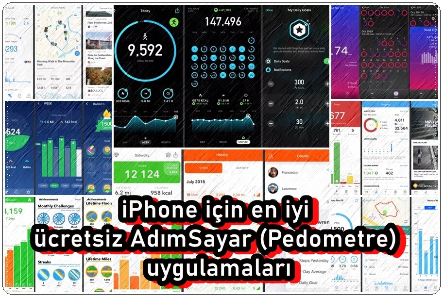 iPhone için En İyi 8 Ücretsiz AdımSayar (Pedometre) Uygulaması