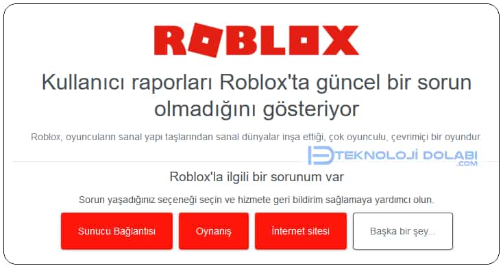 Roblox 503 Hatasını Düzeltme