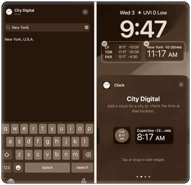 iPhone Kilit Ekranına Saat Ekleme